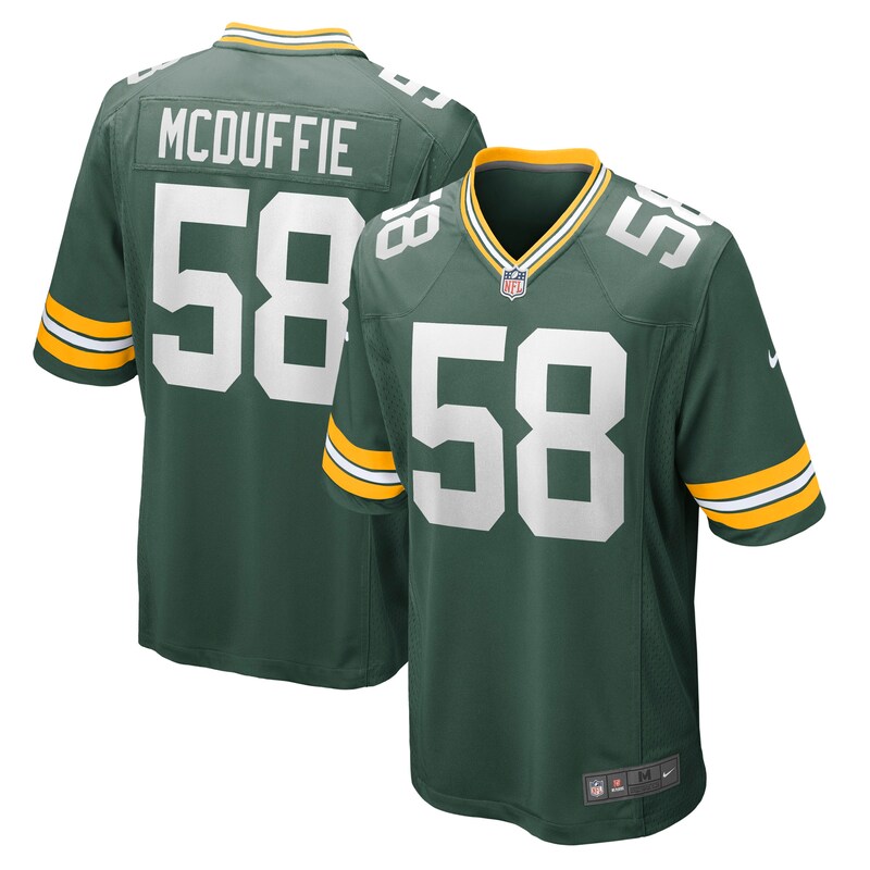None Isaiah McDuffie Record-Breaker GB Packers Pro-Level Jersey
