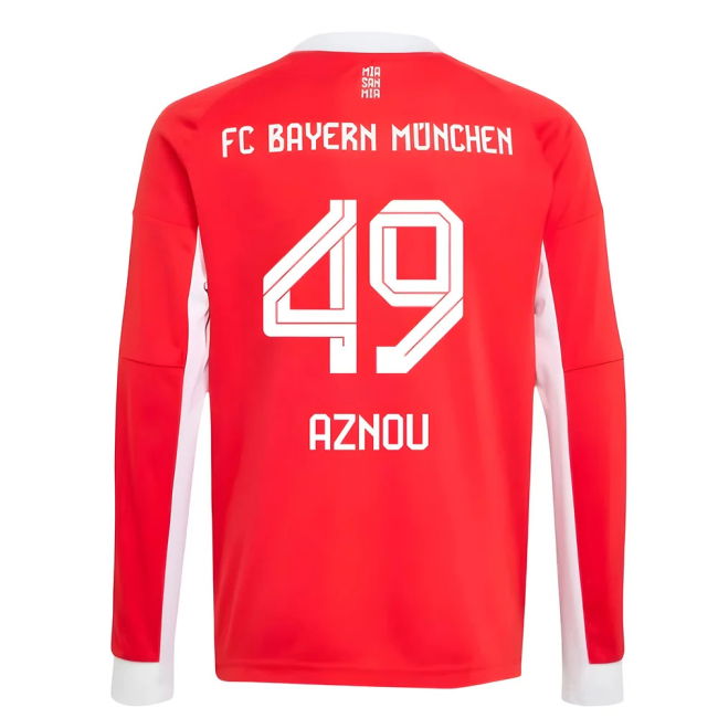 2025-2026 Bayern Home Professional Shirt - Kids (Aznou 49)