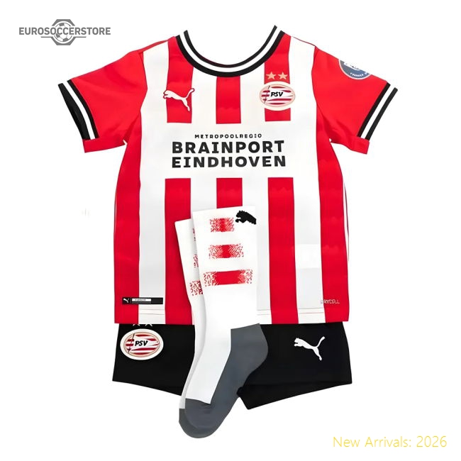 2020-2021 Psv Eindhoven Home Little Boys Mini Kit