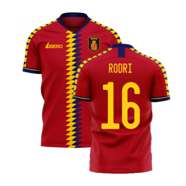 RODRI 16 Spain Football Team Replica Jersey - Adults Version (1)