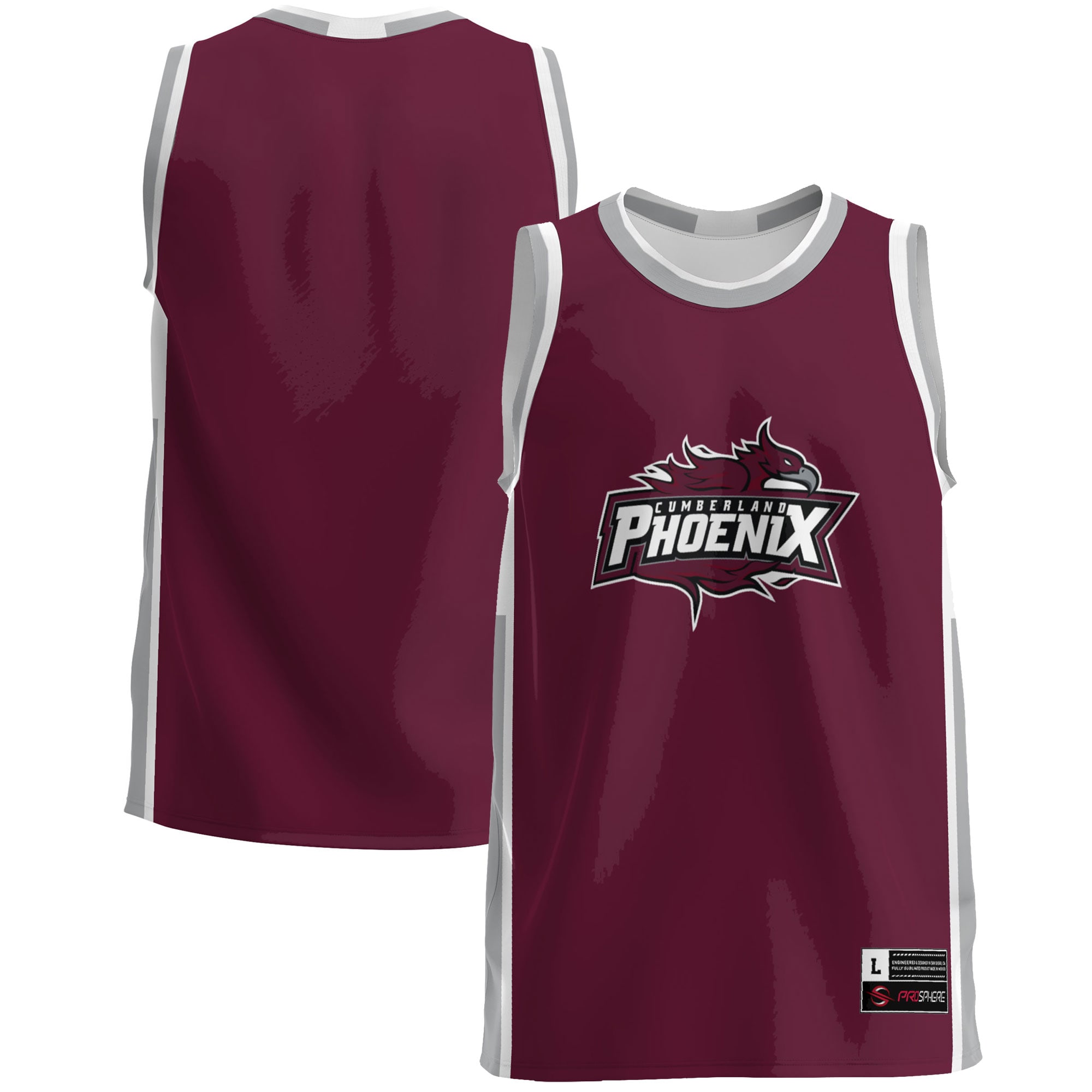 [NJP] Women's Cumberland Phoenix GameDay Greats Lightweight Basketball Jersey - Maroon