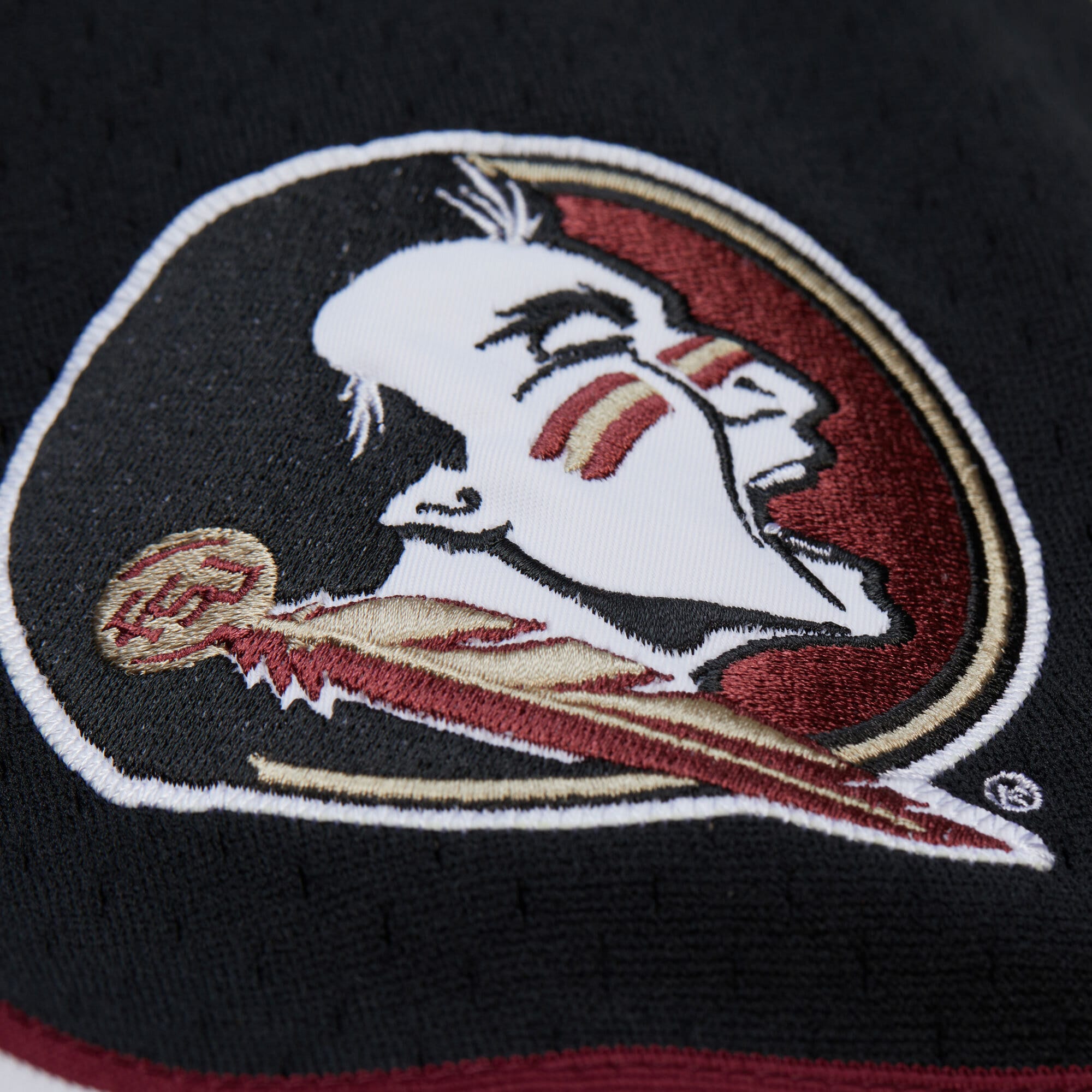 [NJP] Florida State Seminoles On The Clock Full-Button Fashion Jersey - Black