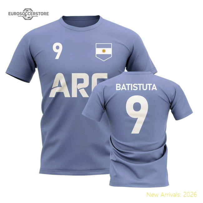 Gabriel Batistuta Country Code Hero T-shirt (sky) - Official Design