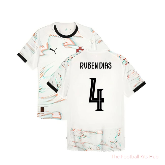 [JED] 2025/26 Portugal Away Authentic Jersey (Ruben Dias 4) Jersey