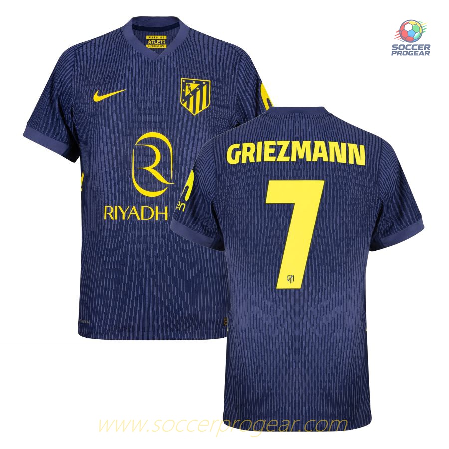Atletico Madrid Away Team Football Jersey 2025-26 Edition Griezmann