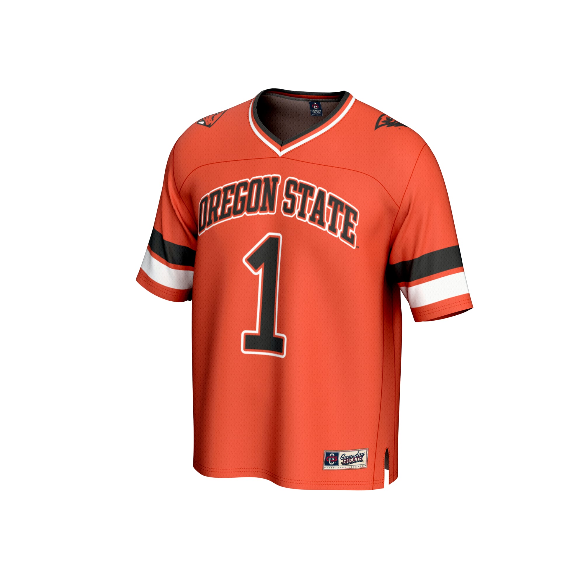 #1 Oregon State Beavers GameDay Greats Lightweight Collegiate Football Fashion Jersey - Orange