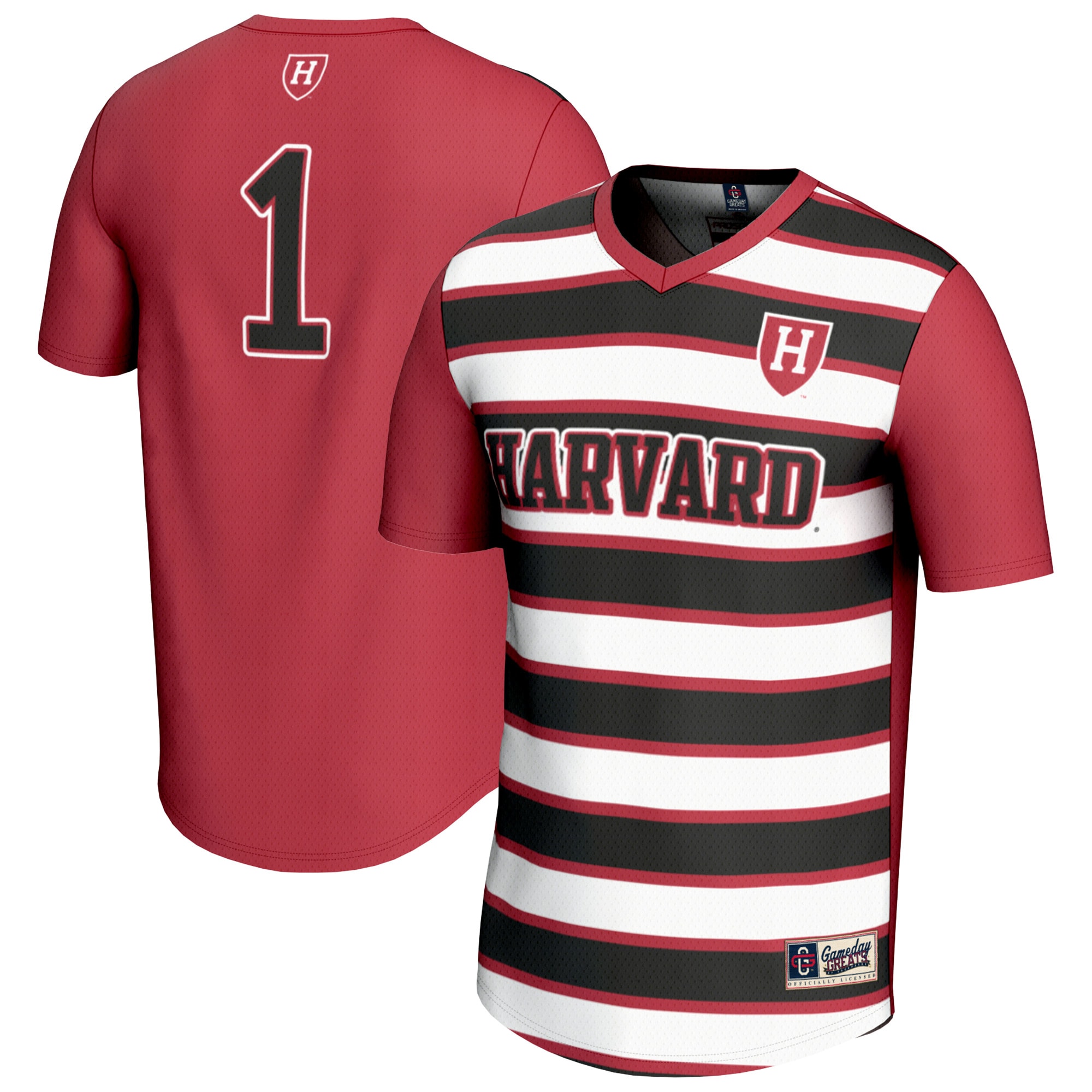 [SJH] Women's Harvard Crimson GameDay Greats Lightweight Soccer Fashion Jersey - Crimson