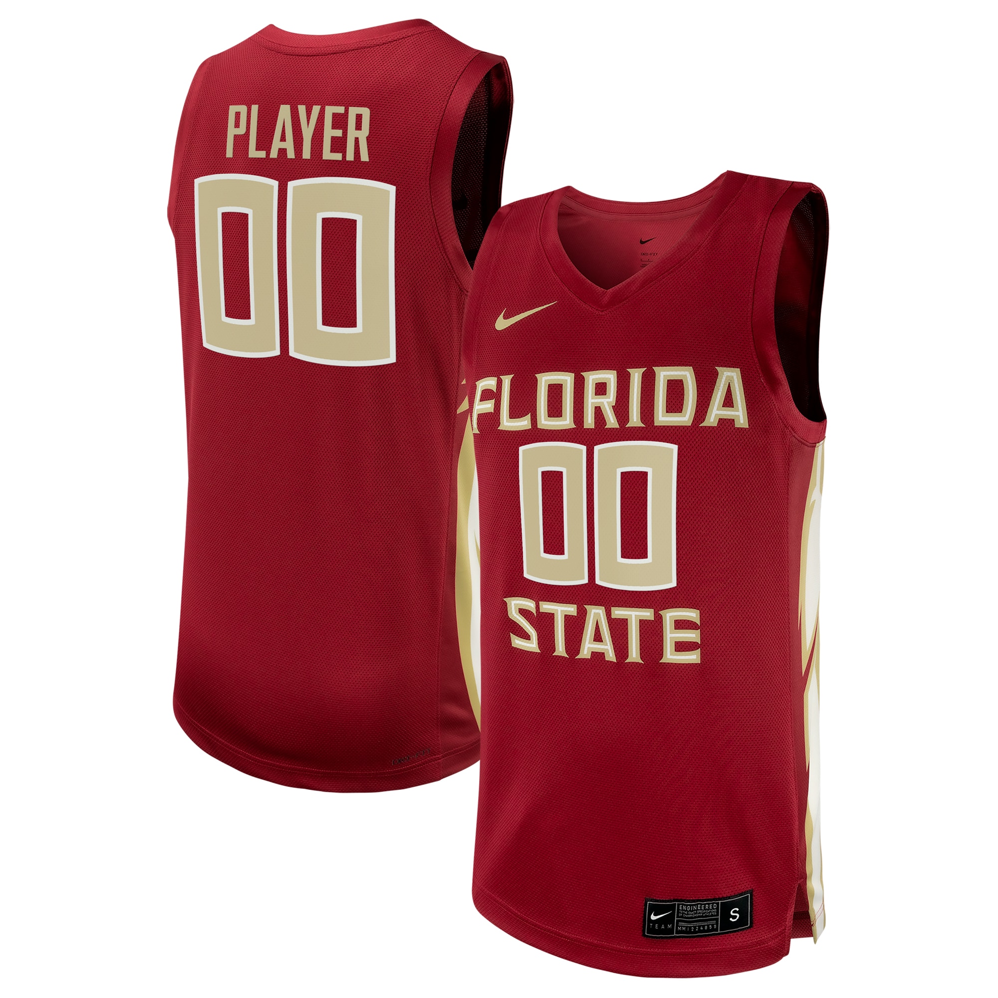 [NJP] Youth Florida State Seminoles NIL Pick-A-Player Men's Basketball Replica Jersey - Garnet