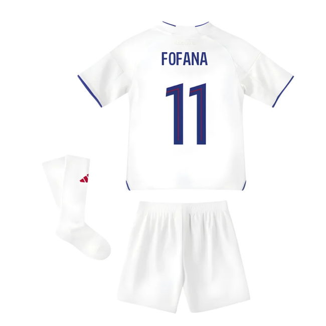 Licensed Lyon Olympique Lyon Home Mini Kit Fofana #11 Premium Qual...