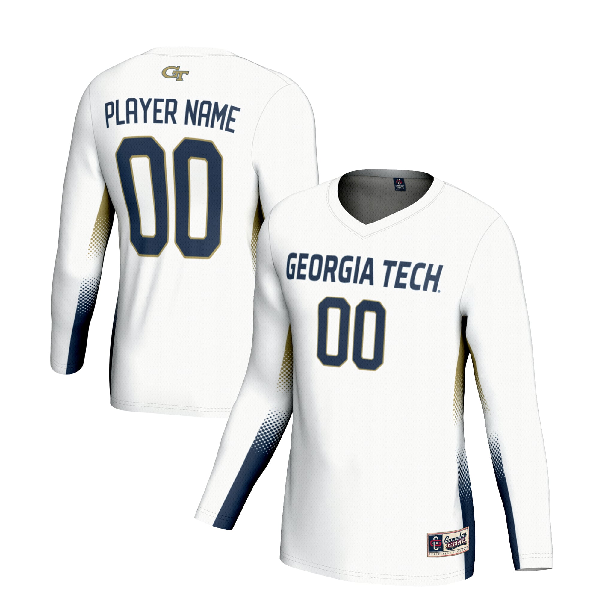 Georgia Tech Yellow Jackets GameDay Greats Youth NIL Lightweight Volleyball Jersey - White