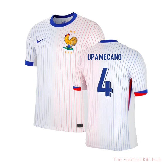 2024-2025 France Away Shirt (Upamecano 4)