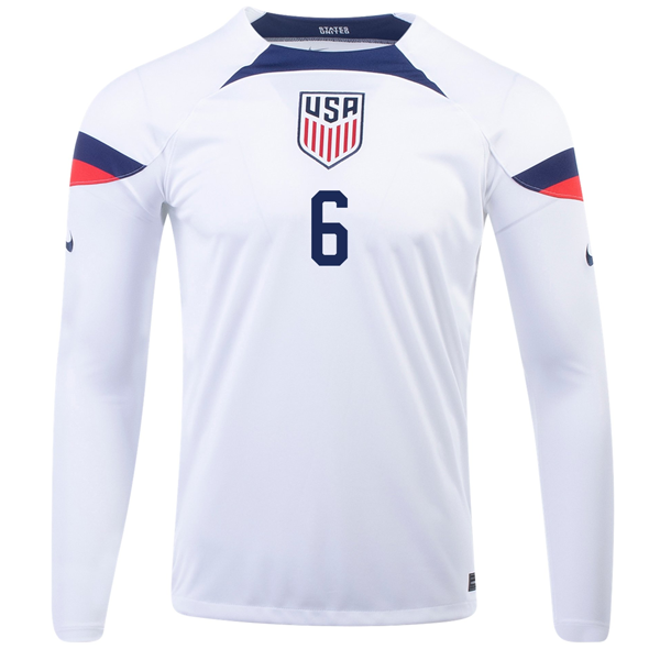 USA 2022-2023 Season Home Soccer Jersey –  Fan Version S