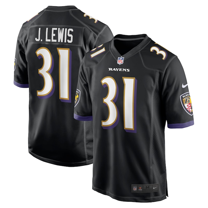 None Jamal Lewis BAL Ravens Game-Ready Replica Jersey Football Apparel