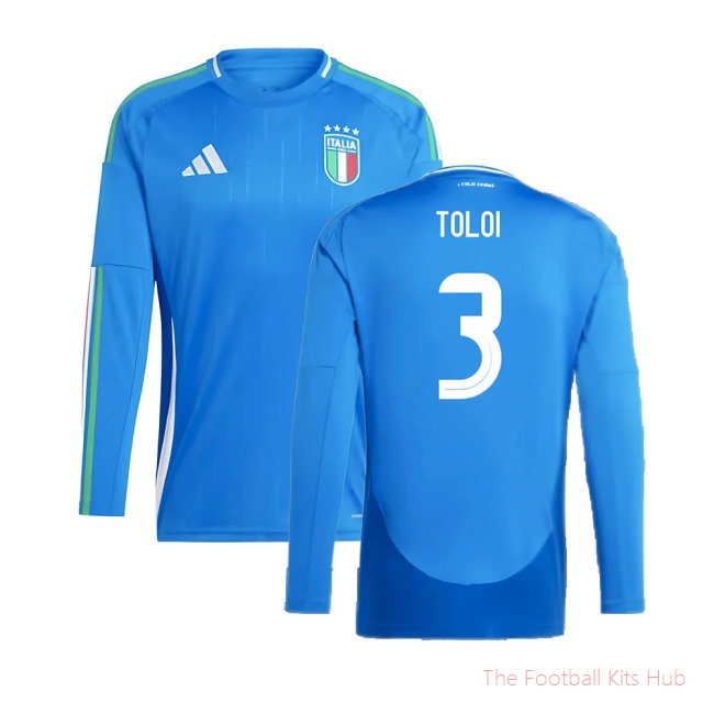 2024-2025 Italy Long Sleeve Home Shirt (TOLOI 3)