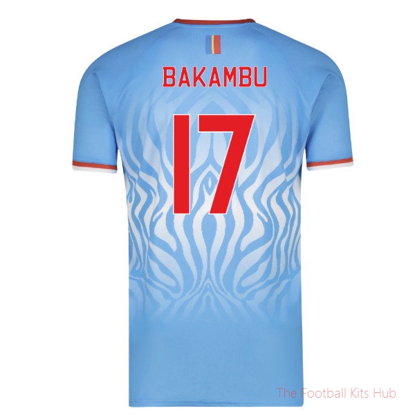 Congo Bakambu 2026 2027 DR Congo Home Shirt (Bakambu 17)