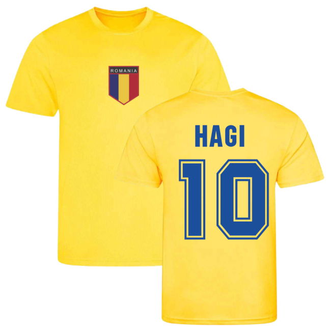 Hagi Romania Training Jersey (Yellow) Quality Official Netherlands