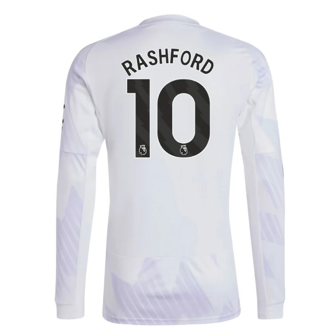 2025-20 Man Utd Authentic Away Football Shirt Rashford 10 L M S