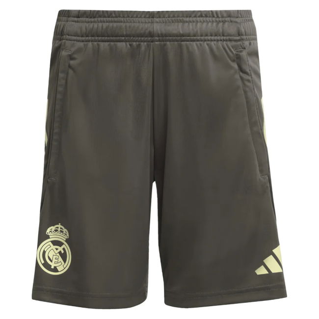 2025-2026 Real Madrid Training Shorts (Utility Grey) - Kids