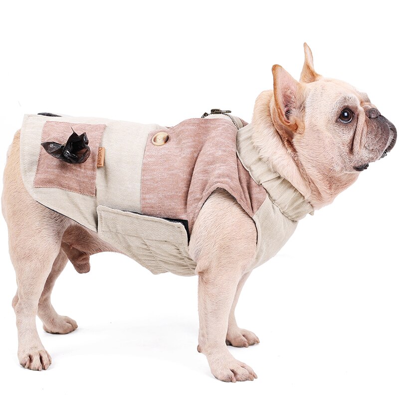 WarmPaws Premium Zipper Pet Jacket for French Bulldogs - Stay Warm and Stylish