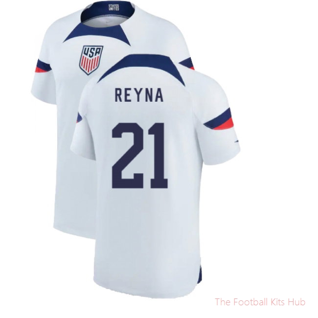 2022-2023 USA United States Home Shirt (REYNA 21)