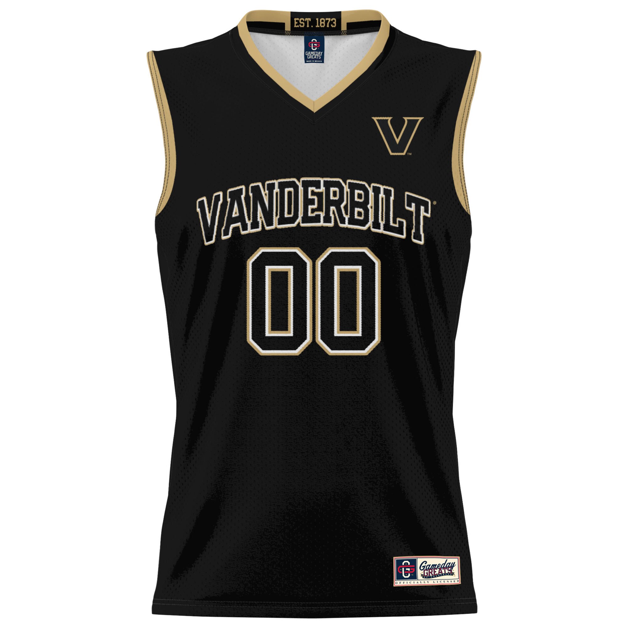[DDG] Vanderbilt Commodores GameDay Greats Youth NIL Pick-A-Player Men's Basketball Jersey - Black