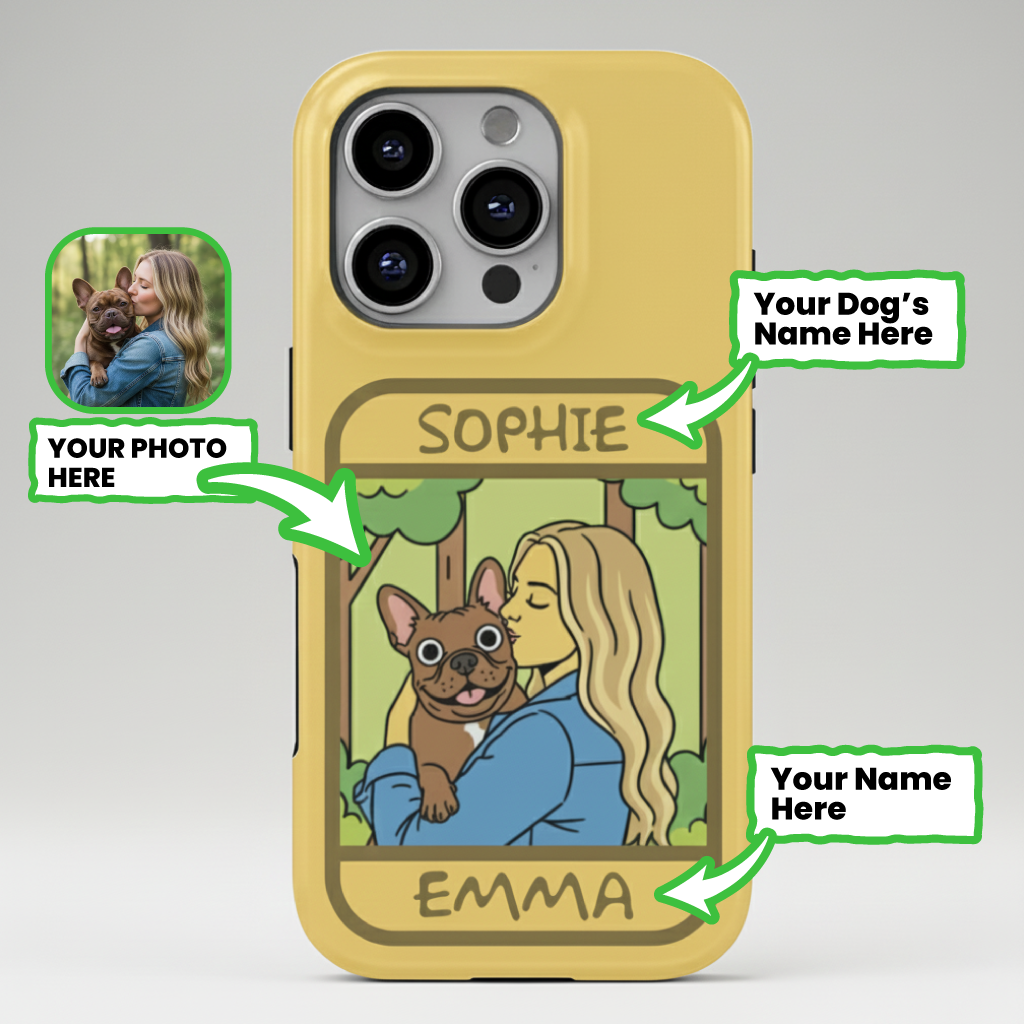 French Bulldog Beanie Personalized Dual Layer Phone Case Durable Dog Item