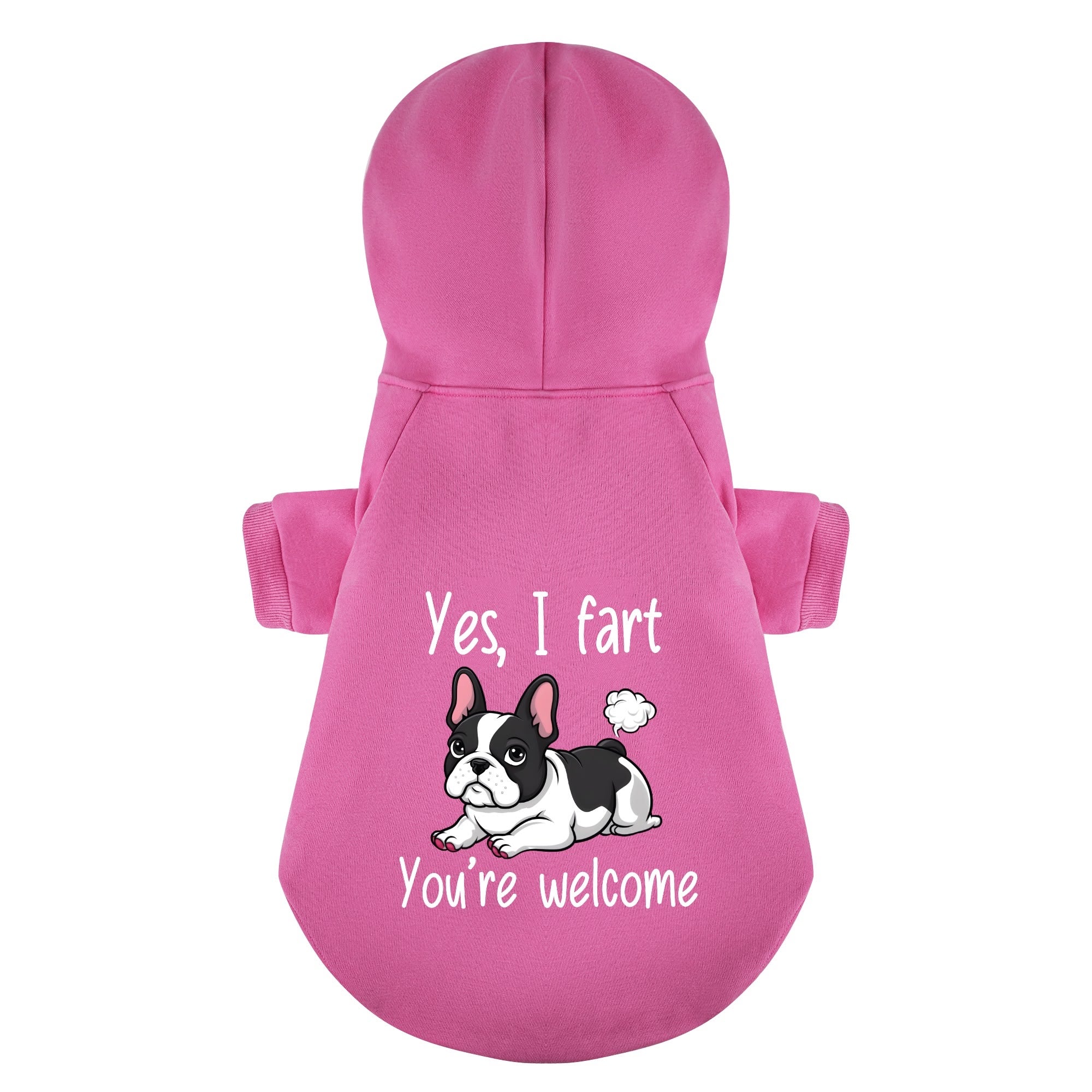 Yes, I Fart. You’re Welcome - Casual Personalized French Bulldog Hoodies With Funny Quotes – Stylish, Cozy, And Premium 100% Cotton For Dog Lovers