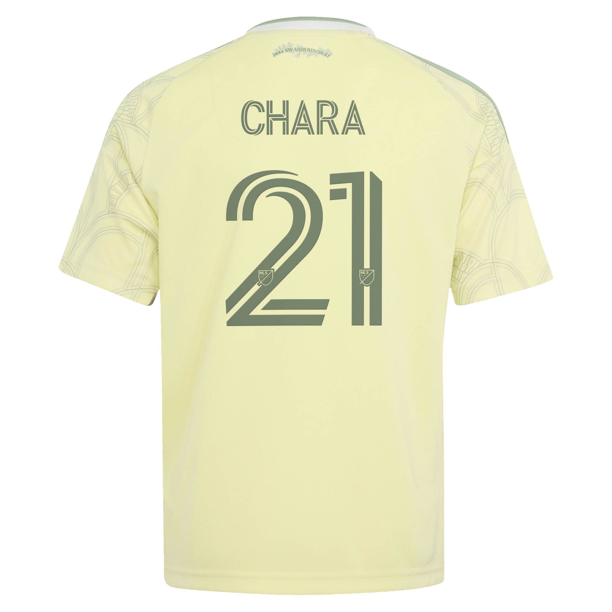 [JED] Diego Chara Portland Timbers Youth 2026 Civic Stadium Kit Replica Jersey - Yellow