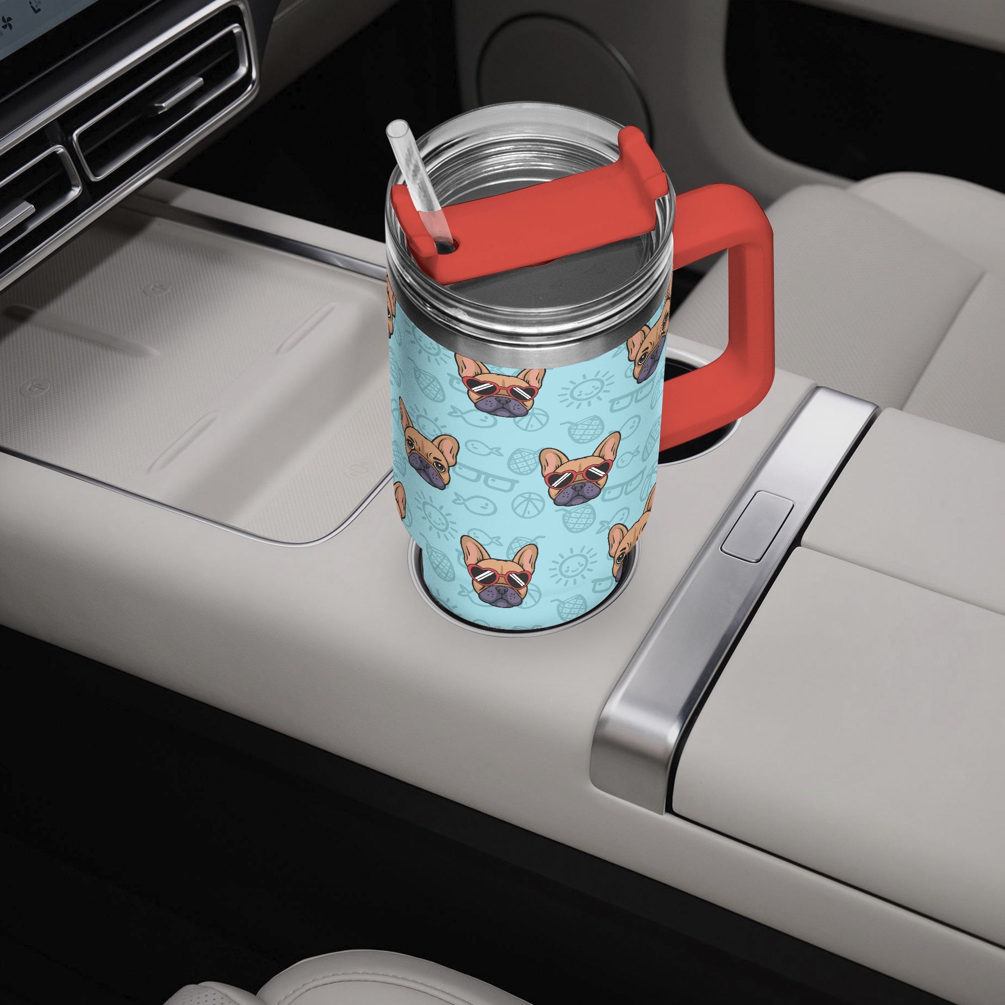 Trendy Pet-Lover Luca - Car Tumbler Cup for Everyday Wear Comfortable
