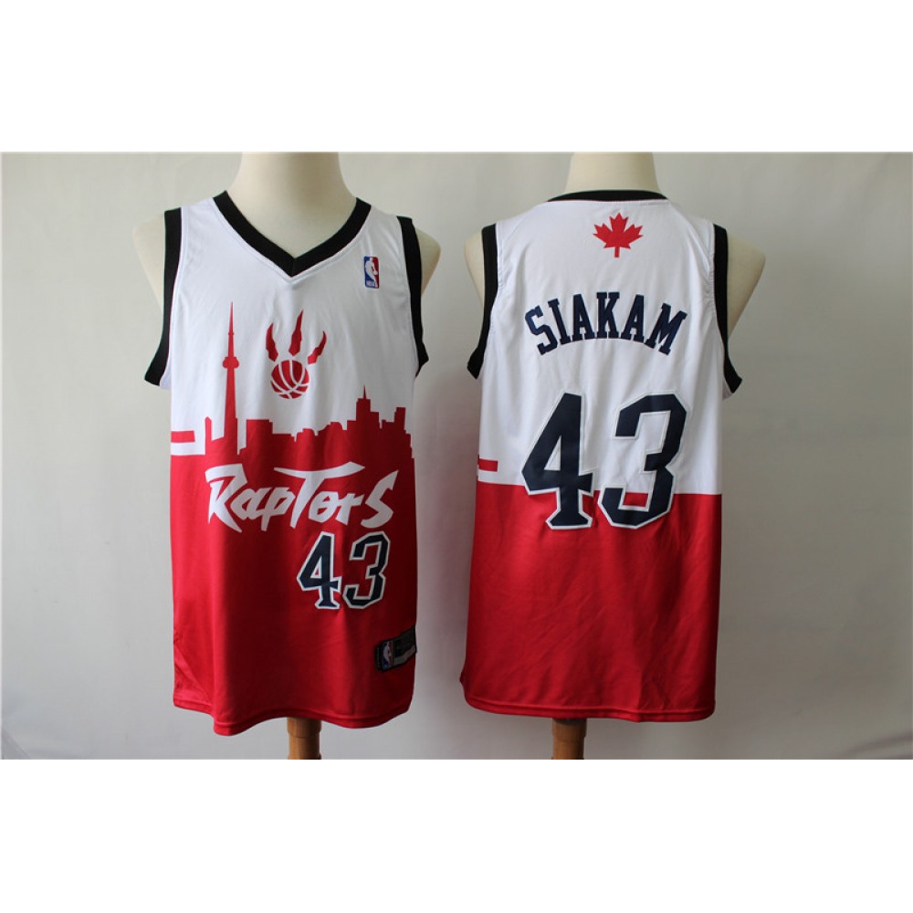 Fan Favorite Value Men's Raptors #43 Pascal White Basketball Jersey