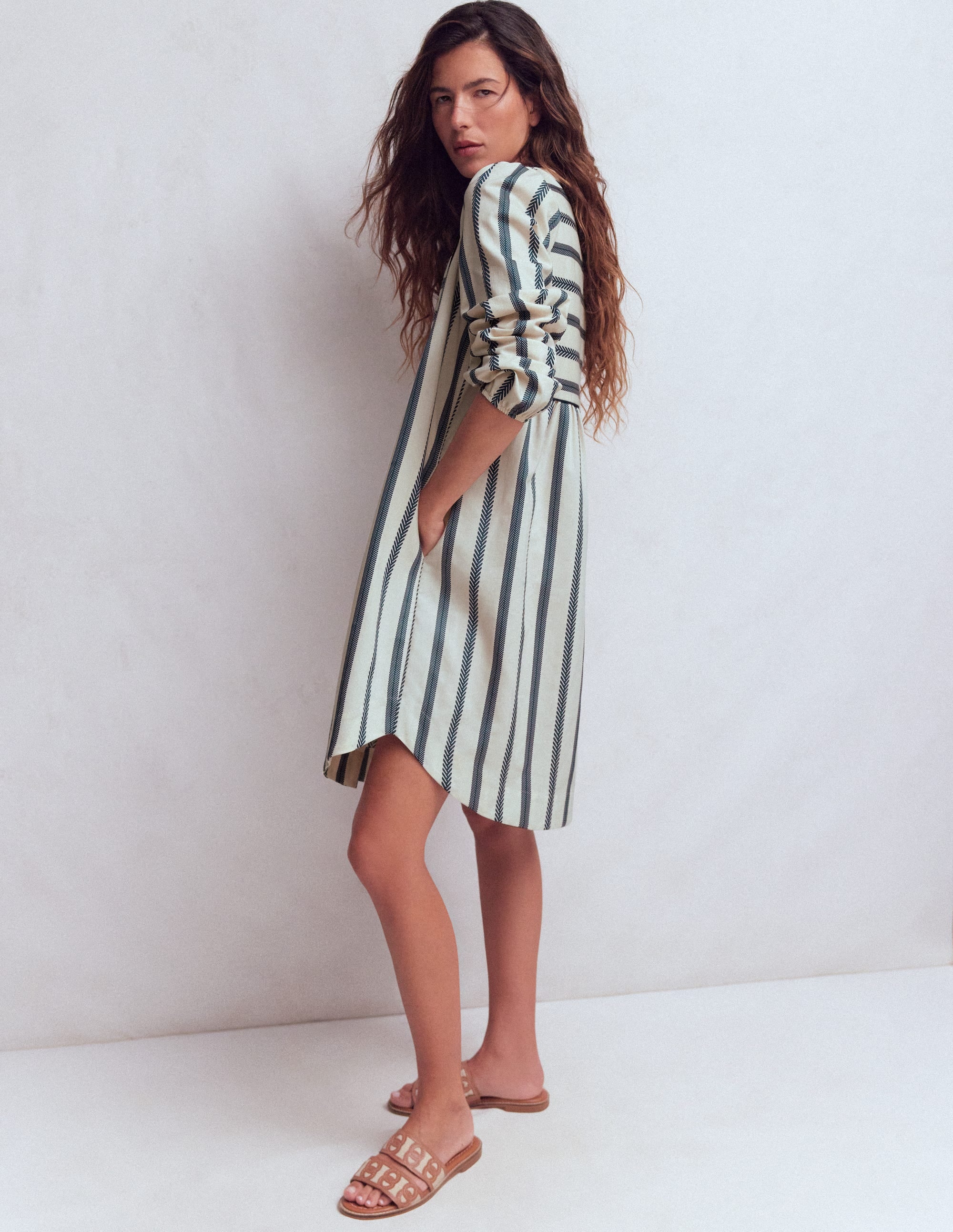 Pia Cotton Yoke Dress