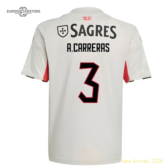 Sl Benfica Children 2025 Away Jersey Shirt Football Fan Apparel