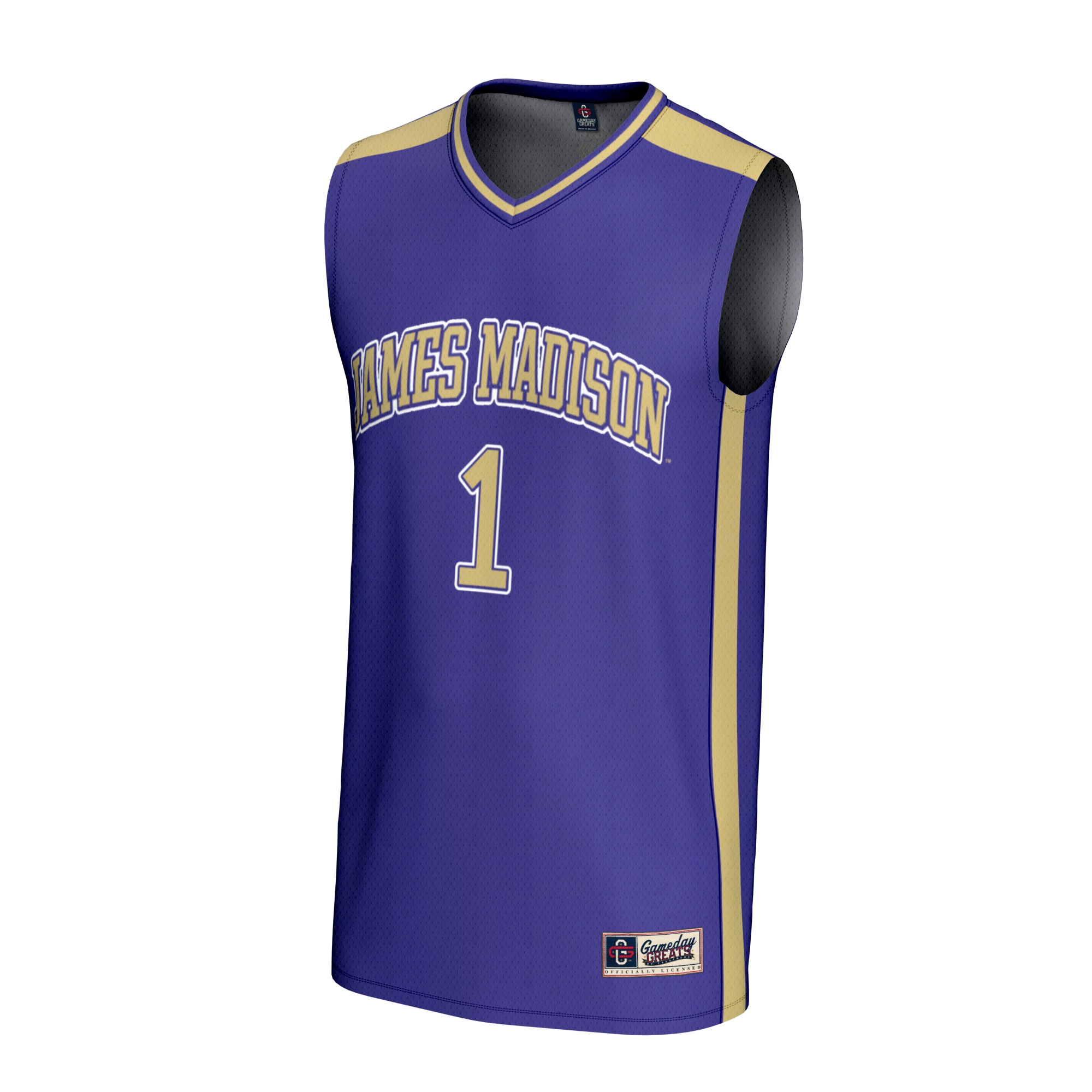 [DDG] James Madison Dukes GameDay Greats Youth Lightweight Collegiate Basketball Fashion Jersey - Purple
