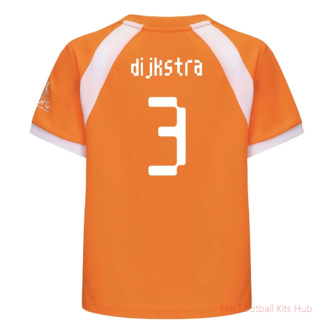 2025 Netherlands WEC Poly T-shirt (Orange) - Kids (Dijkstra 3)