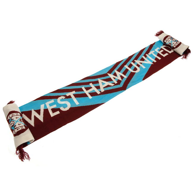 West Ham Licensed West Ham United FC Retro 1976 Scarf Perfect Fit