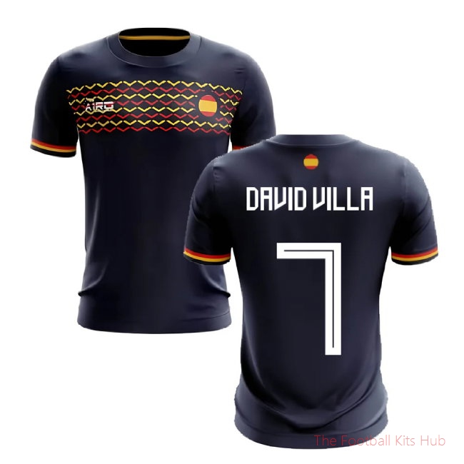[LK] 2025/26 Spain Away Football Shirt (David Villa 7)
