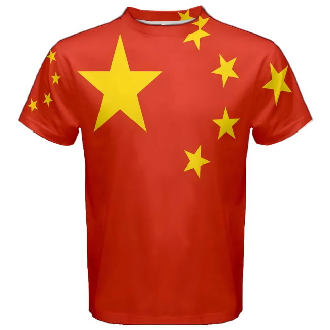 Match-Ready Performance-Driven China Chinese Flag Sublimated Sports