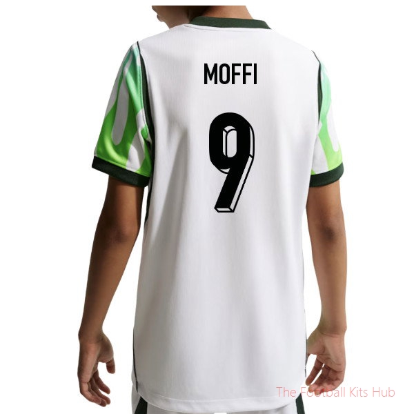 2026-2027 Nigeria Away Shirt Moffi #9 Kids' Soccer Jersey