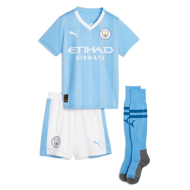 Man City Authentic 2023-2024 Man City Home Mini Kit (HAALAND 9)