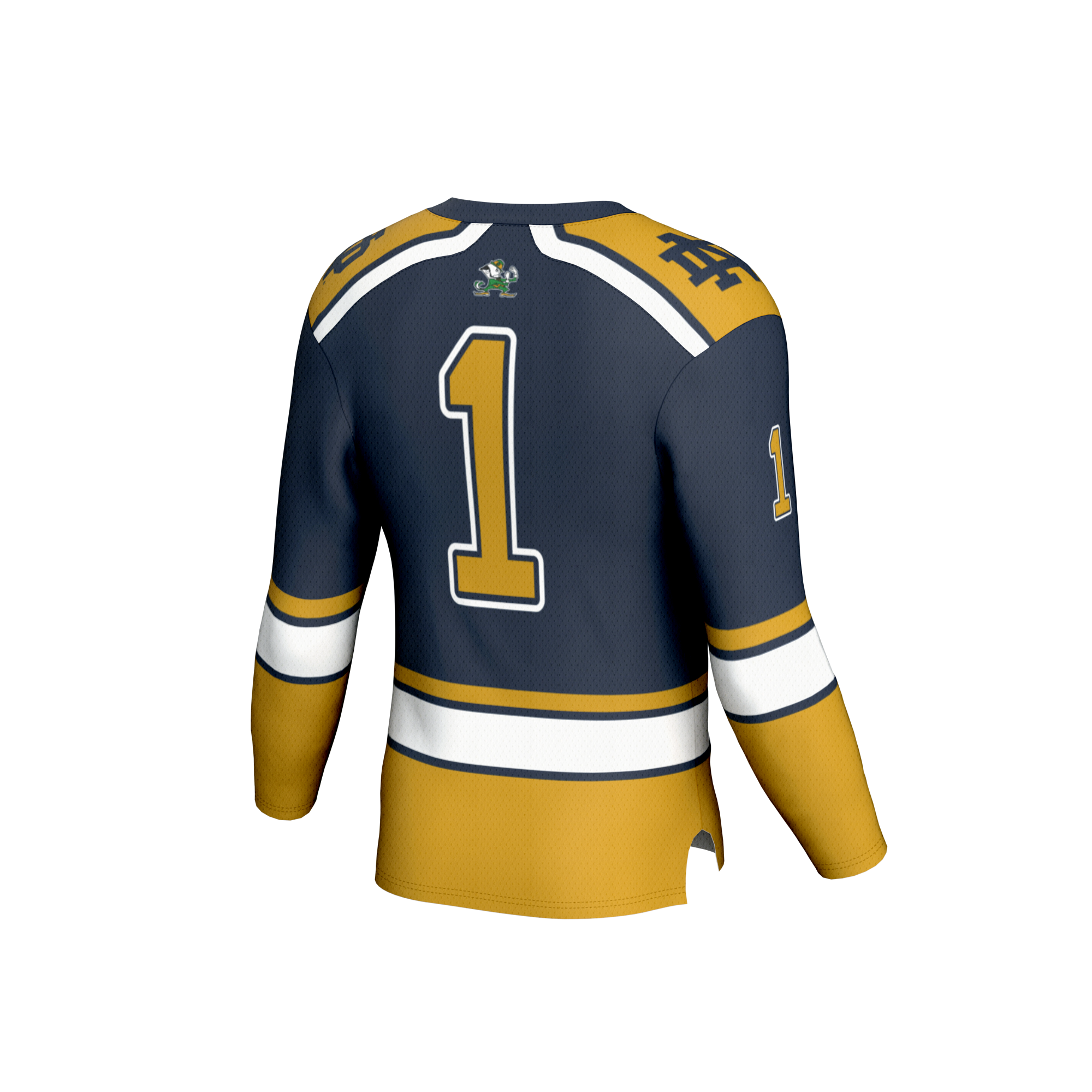 [NJP] Notre Dame Fighting Irish GameDay Greats Youth Lightweight Collegiate Hockey Fashion Jersey - Navy