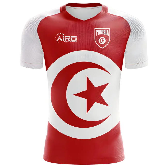 Collector'S-Item 2025-2026 Tunisia Flag Concept Football Shirt - Baby