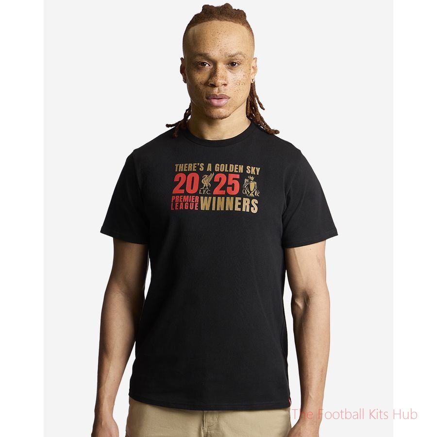 Liverpool T-Shirt EPL Champions 2024/25 - Black