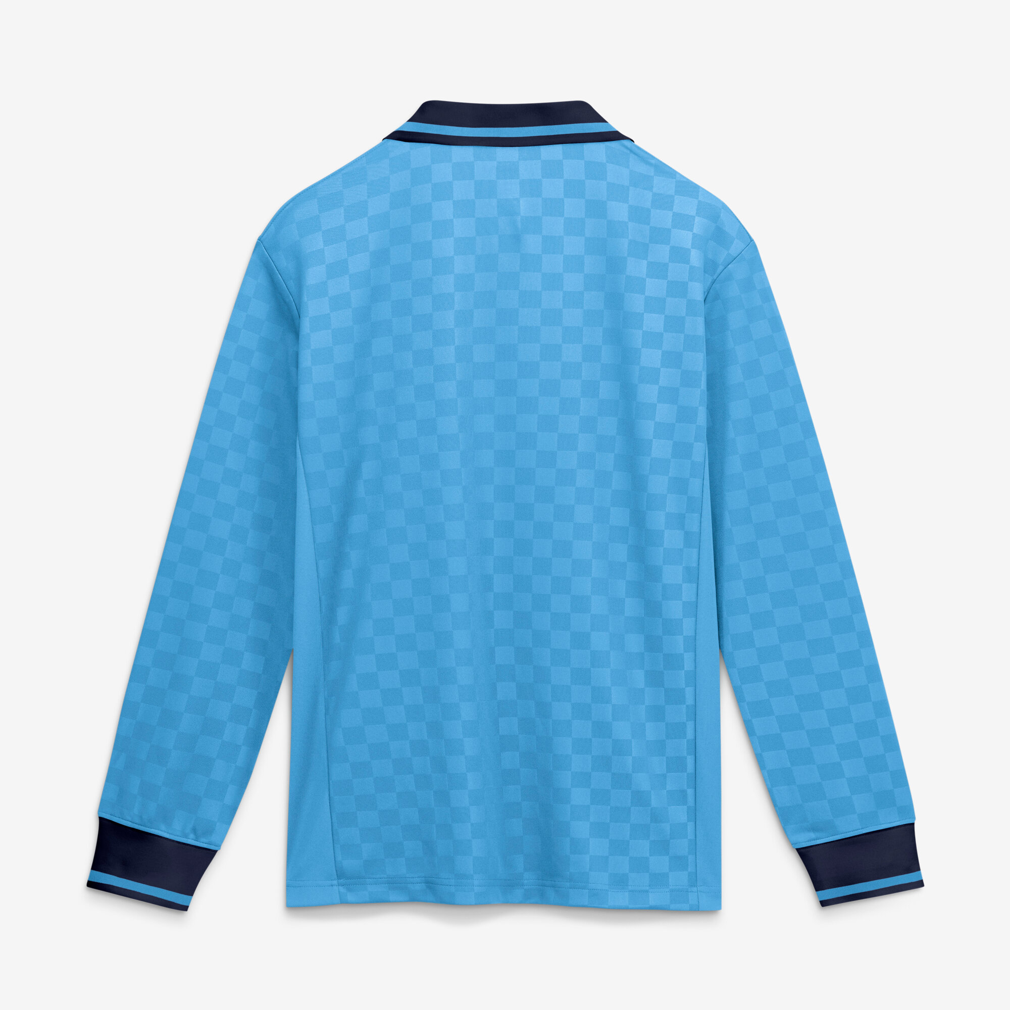 [SJH] Leeds United Oversized Long Sleeve Polo Jersey - Light Blue