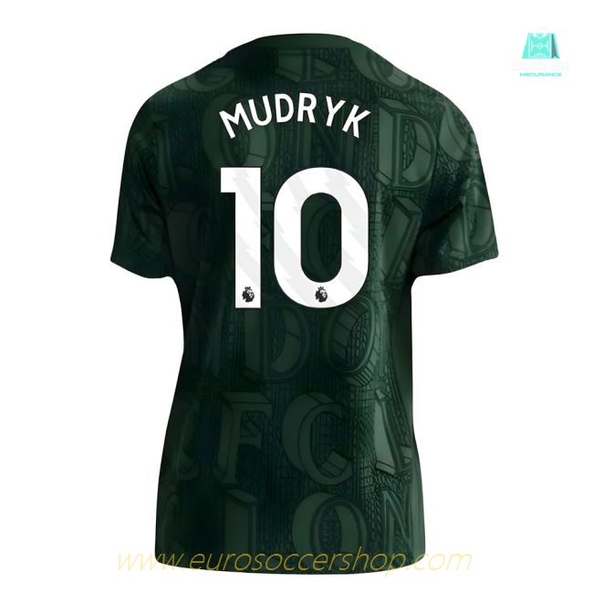 2025-2026 Chelsea Pre Match Shirt (Green) - Kids (Mudryk 10)
