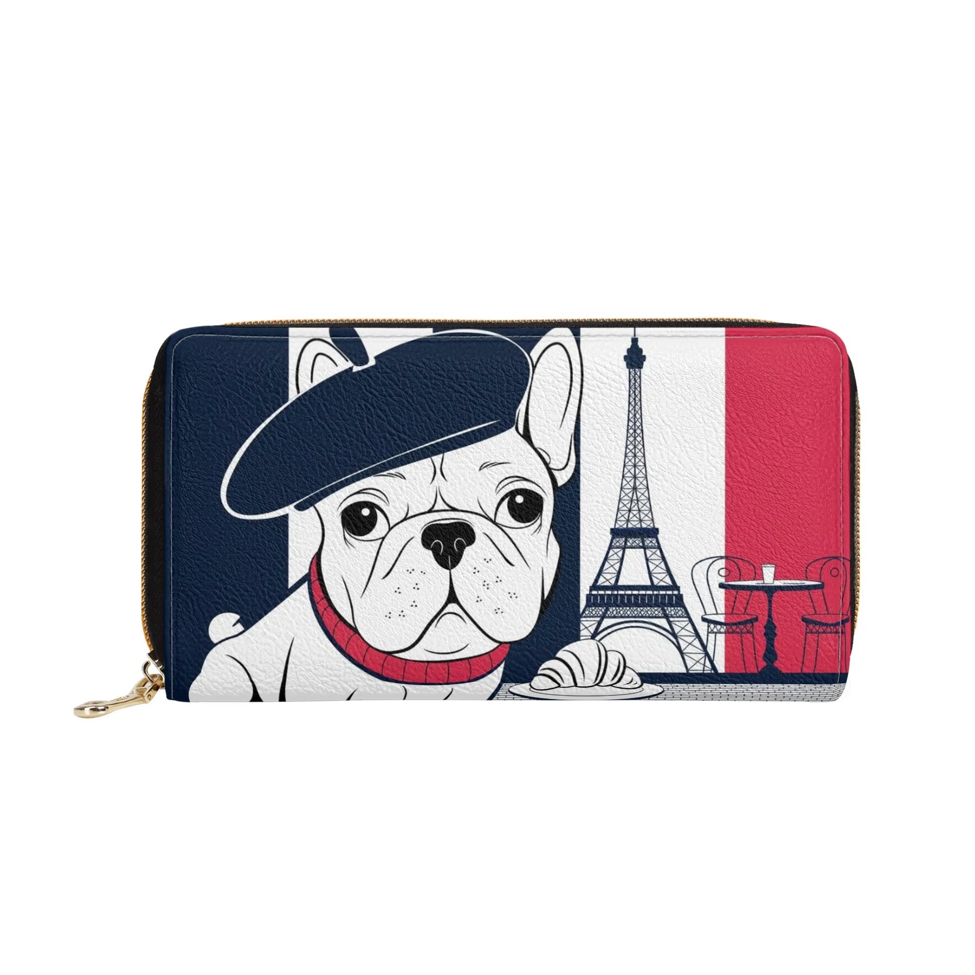 Lexi - Premium Leather Zipper Wallet Pet Owner Apparel | Unique Design