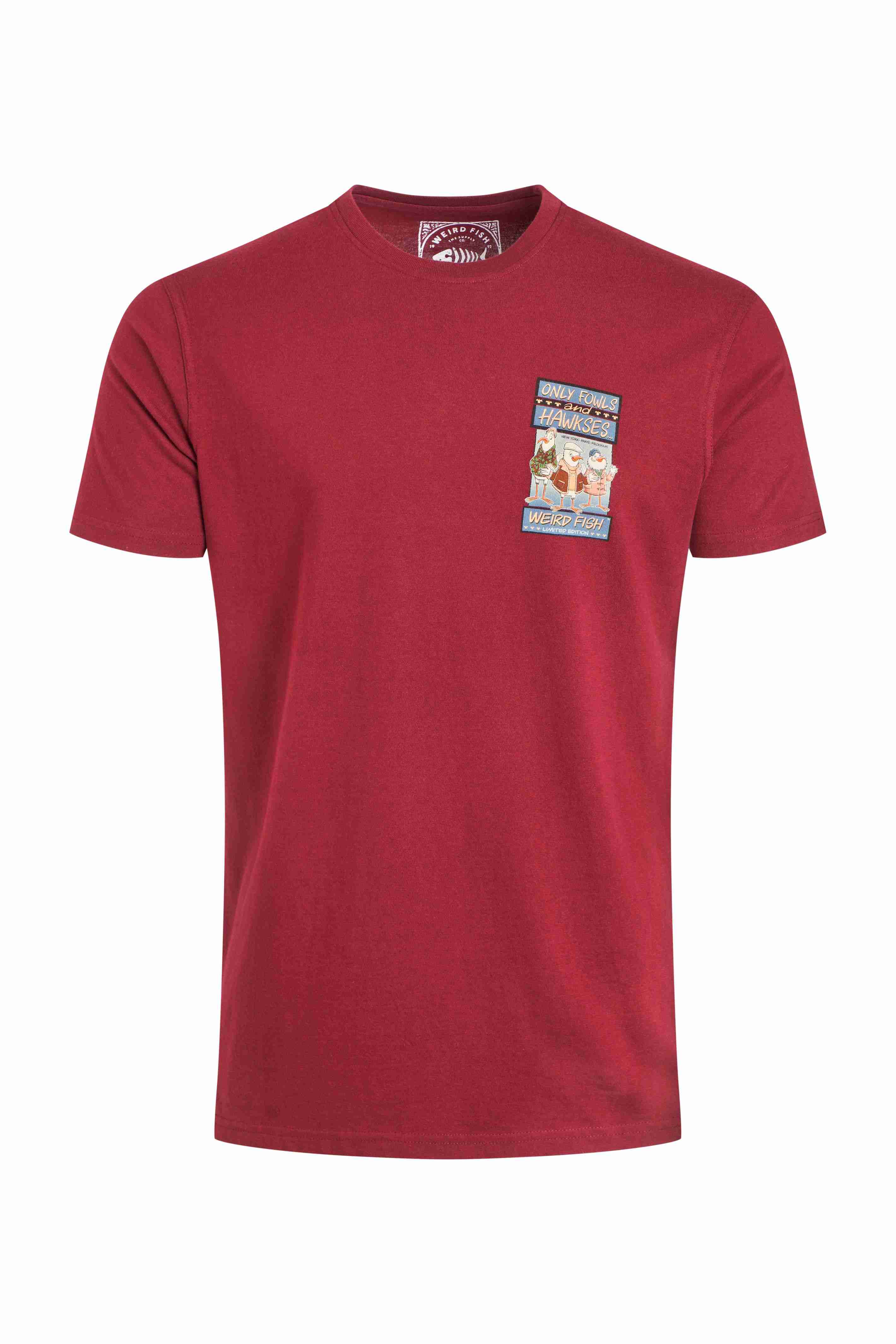 Only Fowls and Hawkses Back Print Artist T-Shirt Garnet