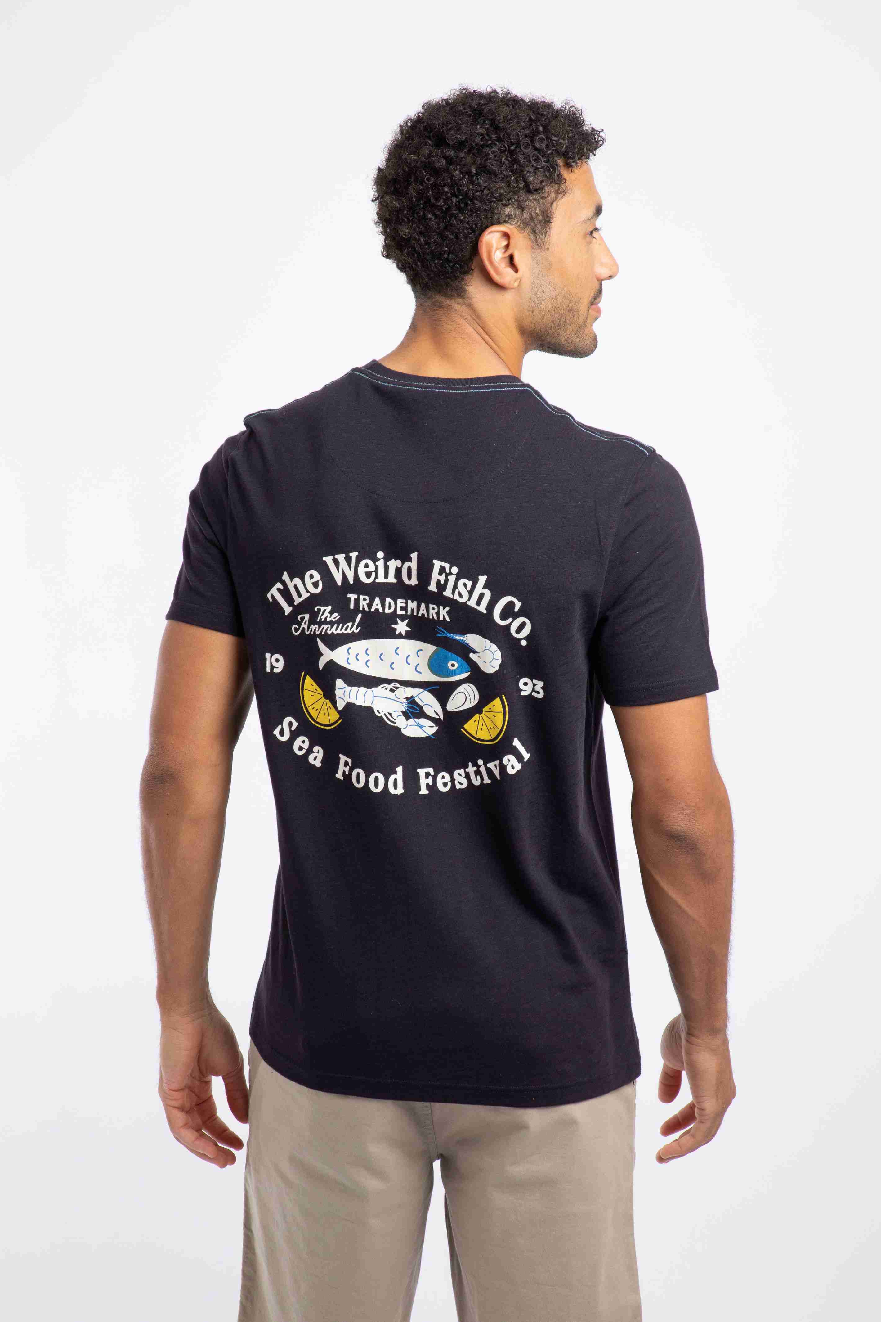 Food Festival Back Print Graphic T-Shirt Midnight