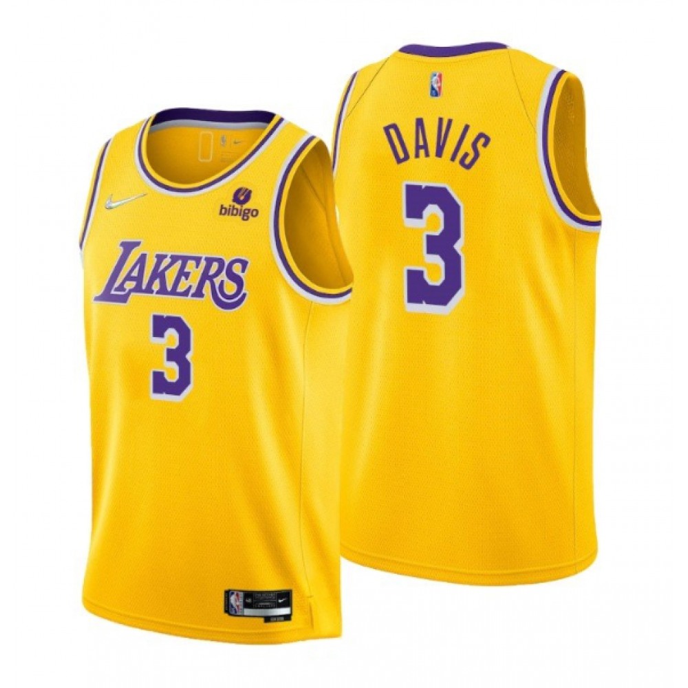Limited Edition Los Angeles Lakers 3 Yellow Jersey - - NBA Collection