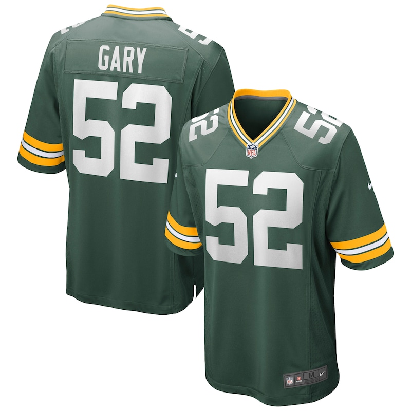 None Rashan Gary GB Packers Genuine Team Spirit Wear Game Day Wear