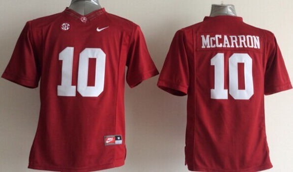 Men's ALA Tide Red 2014 game day None #10 official Jersey stitched